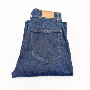 Madewell The Perfect Vintage Straight Jean Dark Wash Denim Size 26 MINT